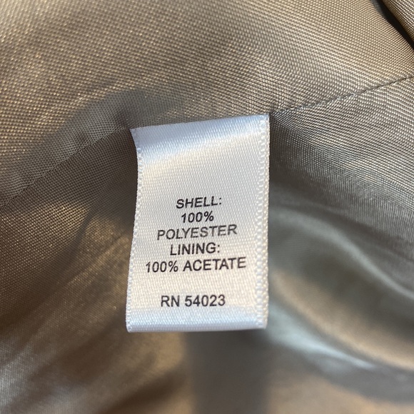 Banana Republic Olive Tan Cream Plaid Trench Rain Coat Size S - Picture 11 of 13